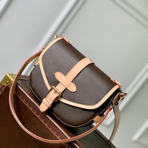 Designer Shoulder Bag Luxury Saddle Bag 10A Mirror quality Crossbody Bag Genuine Leather Underarm Bag Canvas Handbag With Box L249