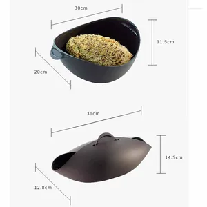 Strumenti di cottura Microonde Piroscafo per verdure Frittata Maker Bracconiere per pesce Forno Girarrosto Cloche Panettiere BPA Strumento di cottura in silicone senza BPA