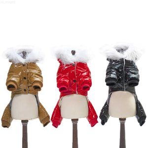 Abbigliamento per cani Nuovo cappotto invernale per cani da compagnia in cotone stile impermeabile anti-neve Selezione di tre colori dalla S alla XXL Nuovi vestiti caldi di spessore per cani