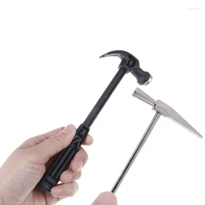 Mini Iron Hammer Handle Claw Woodworking Nail Puncher Watch Repair DIY Jewlery Tool Emergency Safety Escape