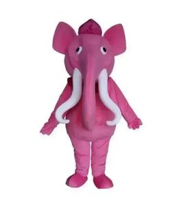 Halloween Performance Pink Elephant mascot Costume for Party Cartoon Character Mascot Sale free shipping support customization