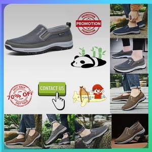 Designer Platform Step on shoes middle-aged elderly people women man work Brisk walking Comfortable wear resistant slip soft sole Dad's shoes