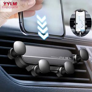 Cell Phone Mounts Holders Gravity Car Phone Holder Air Vent Mount Cell Phone Holder in Car Mobile Support For 13 12 Universal GPS Stand YQ240130