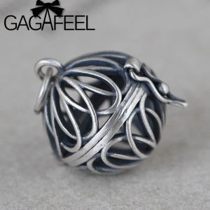 Pendants Gagafeel 925 STERLING Gümüş Vintage Moda Edebiyat Ruyi Kolye Kolye Mizaç Poşet Çift Mücevher Te Mücevherat