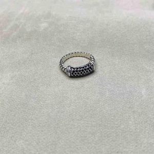 Gioielli di moda Anello a fascia in platino Anelli Designer Diamante Alta qualità Uomo Nero Bianco Placcato diamante Donna279J