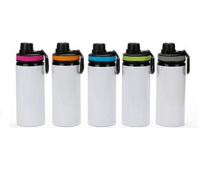 600ML Sublimation Aluminum Blanks Water Bottles Heat Resistant Kettle Sports Cups Drinkware Cups With Lids For Camping Hiking Fishing by Ocean-shipping P261