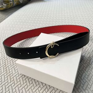 Fashion belt mens women Commercial style belts for man Gold Letters buckle 3.8cm width Silver buckle Black red Belts designers men