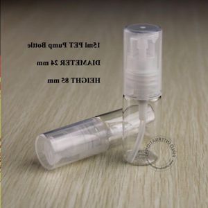 15 ml Pet Plastic Lotion Pump Spray Bottle Plastic Bottle Cosmetic Packaging Emulsion Behållare med transparent spraylock 50 st aailu