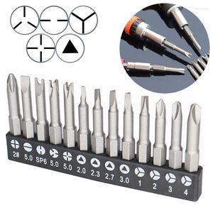 4-13pcs Special-Shaped Screwdriver Set 50mm U-Shaped Y-Type Triangle Inner Cross Three Points Bit Tool Accessories