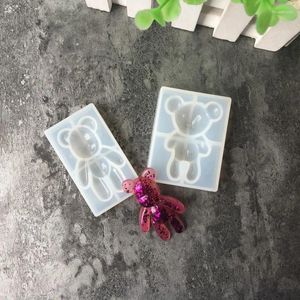 Baking Moulds Bear Type DIY Silicone Mould Resin Necklace Craft Jewellery Making Mold Molds For Jewelry