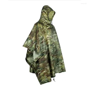 Impermeabili Impermeabile Poncho impermeabile Tattico militare all'aperto Abbigliamento antipioggia da campeggio Escursionismo Caccia Tute Ombrello da viaggio Equipaggiamento antipioggia