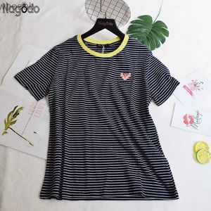 Men's T-Shirts Clearance Dicount Brand High Quality Summer Women Girls Casual y2k Striped tees O-neck Short Sleeve t shirt black white 240130
