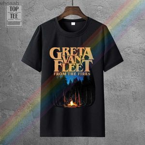 Men's T-Shirts Greta Van Fleet From The Fires Edition Poster T-Shirt Mens 240130