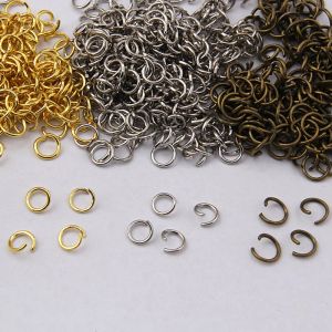 Rings 500g 4/5/6/7/8/9/10mm Open Loop Iron Ring Connection Diy Jewelry Finding Wholesale
