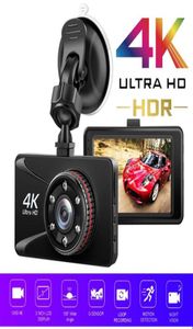 Kameror Car DVR Camera Video Recorder Dashcam Parking Monitor 4K Ultra HD Dash Cam 3 Inch Dashboard 150 ° vidvinkel1123320