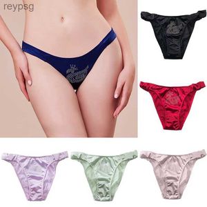 Outras calcinhas sexy cetim briefs feminino tamanho da ue moda sem costura baixa ascensão lingerie cuecas confortáveis roupa interior de luxo calcinhas yq240130