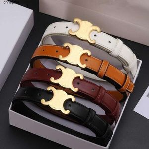 Belts for women designer belt cintura womens luxury formal smooth buckle woman narrow genuine leather golden bronze cowhide design thin optional high quality