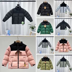 22SS Kids Winter Down Coat North Puffer Jackets Womens Fashion Face Jackets Absolds Parka Outdoor Warm Warm Wharing Outwear Multicolor Coats Size 100-170