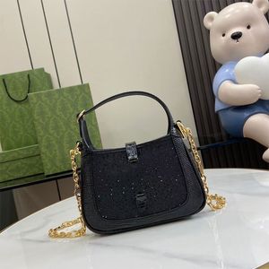 Kristal mini tote çanta bambu el çantası tasarımcı çanta çapraz cüzdan omuz çantası kertenkele cilt haddeleme altın aksesuarları kartı kart çıkarılabilir zincir kayış