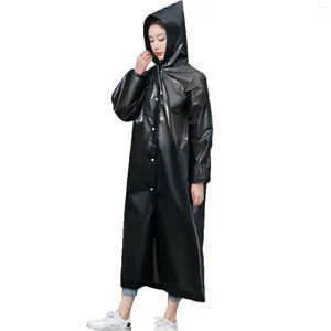 Płaszki przeciwdeszczowe Wysokiej jakości Eva Rain Coat Portable Waterproof Women Women's Men Camping Set