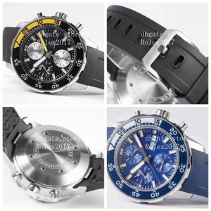 2020 Mens Bls Factory Edition Asia Valjoux 7750 Working Chronograph Movement Blue Dial Rubber Diver Movement Men'255L