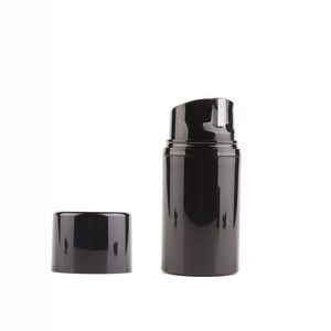 12pcs 30ml 50ml 80ml 100ml 120ml 150ml Empty Airless Lotion Cream Pump Bottle Black Skin Care Travel Containers Qqhmk