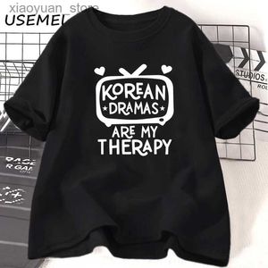 T-shirt da donna K-Drama T-shirt da donna Corea Drama T-shirt in cotone manica corta magliette oversize donna streetwear casual abbigliamento donna magliette 240130