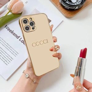 Para iPhone 14 Pro Max Plus Capas de telefone Luxo Espelho Dourado Reflexão Shell Case 9 Tipos Designer Golden Pattern Capa 13 12 11 XR XS 8 7 Phonecase