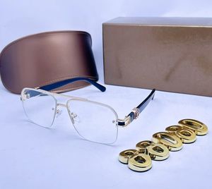Lyxdesigner Brand polariserade solglasögon för män och kvinnor Rimless Frame Driving Sun Glasses UV Blocking