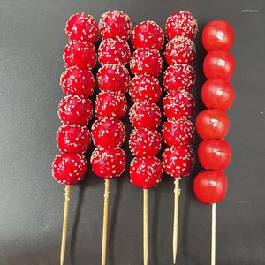 Flores decorativas alimentos falsos fruta artificial cabaça de açúcar modelo decoração simulação estilo chinês tradicional ornamento festival de doces