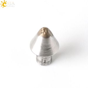 Rings Csja New Arrival Polished Imported Steel Small Size Cone 750 585 999 for Ring Bangle Jewelry Stamp Make Mark Print Tool E411