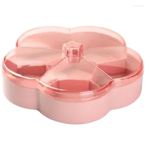 Plates Fruit Plate Home Creative Transparent Sealed Candy Box With Lid Nut Melon Seed