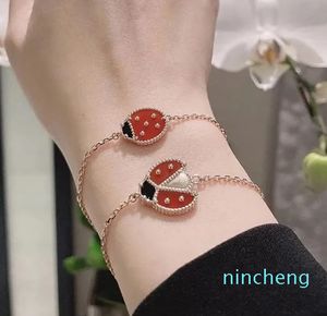 Tasarımcı cazibesi bilezikler kadın cazibe bilezik rosegold Ladybug lüks mücevher