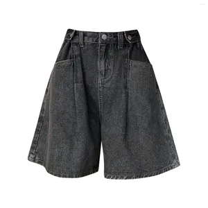 Kvinnors jeans moderskapsbyxor 2x bred ben rullade kant denimshorts för kvinnor med hög midja kvinnors pyjama kort längd ropa de mujer