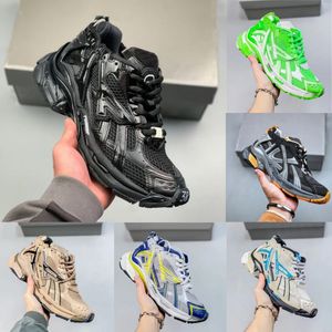 Designer Shoes Track Runners 7.0 Men Women Multicolor Black White Blue Orange Fuchsia Pink Mens Shoes Ancien Trainers Big Size Sneakers 36-46