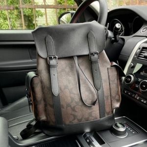 Designer School Taschen Mode Leder Geldbeutel Rucksack Travel Klassiker gedruckter beschichteter Leinwand Parquet Satchel Schwarz Schecherumfrage groß