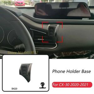 Cep Telefon Montajları Tutucular Araba Telefon Tutucu Baskı Mazda için Özel Monklar CX-30 2020-2021 Sabit Hava Çıkış Braket Baskı Taban Ak.