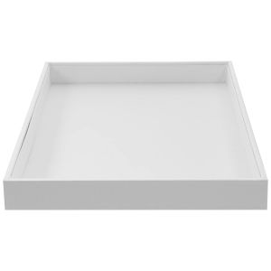 Halsband Vita smycken Tray Betjänar Män Dish Ring Organiser Lådfack MDF MAN DISPLAY TRAYS