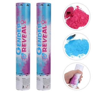 Party Favor 2pcs Gender Reveal Confetti Powder Cannon Handheld Smoke283k