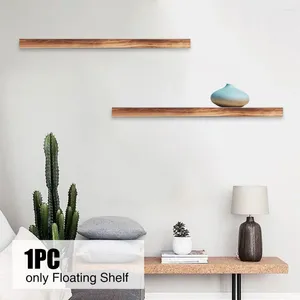 Dekorativa plattor Solid Wood Simple Bedroom Office vardagsrum CD -förvaring vägg monterad med skruvar heminredning bokhållare kök flytande
