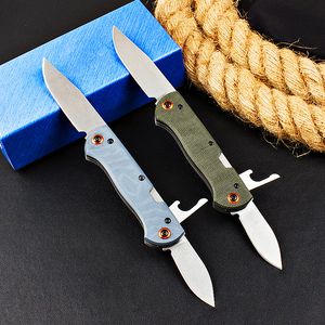 Special Offer BM371 Multifunctional Folding Knife S30v Stone Wash Blade G10/Micarta Handle Outdoor EDC Pocket Knife with Bottle Opener