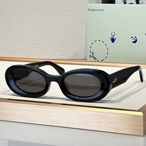 Occhiali da sole ovali OERI087 Ablohi Designer Donna Occhiali da sole in acetato Nero Montatura piccola Lente nera Moda Donna Occhiali sexy Lunettes de soleil Designer pour femmes