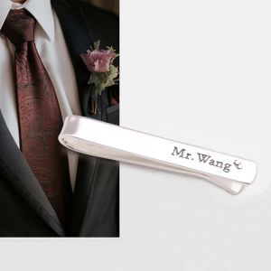 Broschen Amxiu Benutzerdefinierte Name 925 Sterling Silber Manschettenknöpfe Schmuck Für Männer Anzug Krawattenklammern Zubehör Personalisierte Hochzeit Geschäftsgeschenke