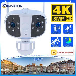 Dual Lens Wide Angle 180° Wifi IP Camera IPC360 Ai Human Detect Outdoor 4MP Ultra Color Night Vision Surveillance