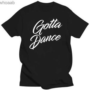 Homens camisetas Impressão camiseta O pescoço tem que dançar balé bailarina dançando dançarino básico sólido primavera outono roupa hiphop tops mens tshirt 240130