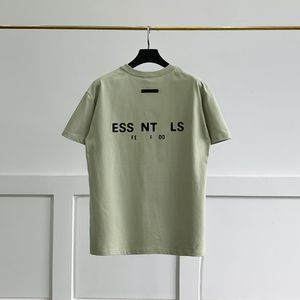 T-shirt da uomo di High Street Designer Lettera di cassa in laminazione a manica corta T-shirt a grandi dimensioni di alta qualità 100% top di cotone per uomo maglietta S-XL