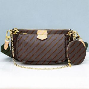 Kvinnor Tote Plånbok Purses Handbag Original Box Coin Purse Clutch Plånbok Bag 3 Pieces Set237p