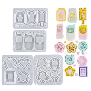 &equipments Resin Silicone Molds Quicksand Casting Molds Epoxy Resin Shaker Mold for Pendant Jewelry Decoration Crafts Making DIY