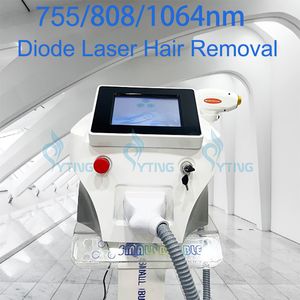 Depilazione laser per tutti i colori della pelle Bikini Ascella Barba Linea delle labbra Depilazione indolore Permanente 808nm Diodo Lazer Macchina per la bellezza Uso spa portatile