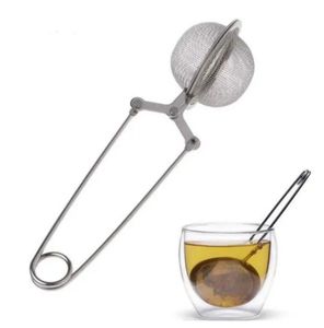 Köksutrustningstillbehör TEAL TEA INFUSER 304 Rostfritt stål Sphere Mesh Sile Coffee Herb Spice Filter Diffuser Handle Ball Boutique 557QH